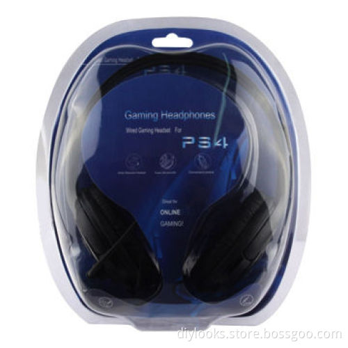 Amplified Universal Wired Gaming Headset Earphone with Mic and Volume Control for PS4